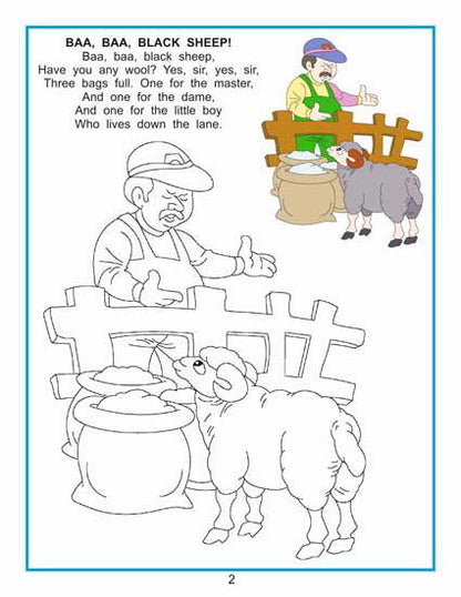 Creative Colouring Book - Nursery Rhymes - Tinycubs - 