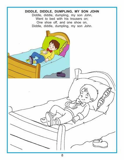 Creative Colouring Book - Nursery Rhymes - Tinycubs - 