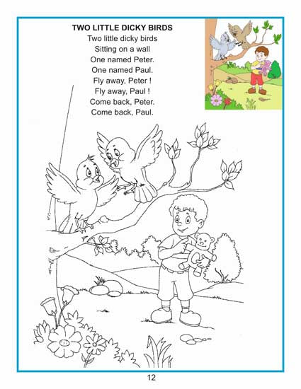 Creative Colouring Book - Nursery Rhymes - Tinycubs - 