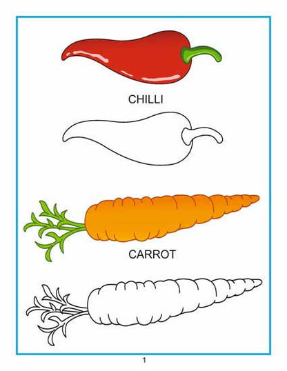 Creative Colouring Book - Vegetables - Tinycubs - 