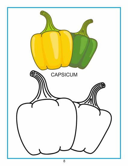 Creative Colouring Book - Vegetables - Tinycubs - 