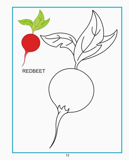 Creative Colouring Book - Vegetables - Tinycubs - 