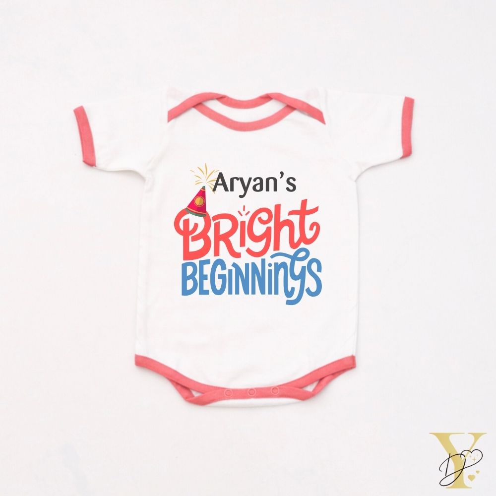 Crown Decor Cushion & Diwali Bodysuit Gift Set - Tinycubs - 