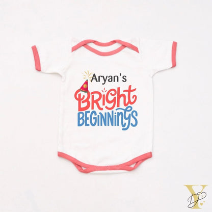 Crown Decor Cushion & Diwali Bodysuit Gift Set - Tinycubs - 