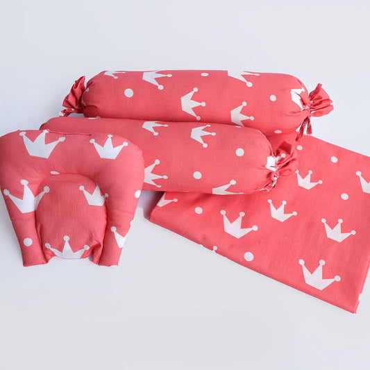 Crowns - Cot Bedsheet Set (Fitted) - Tinycubs - 