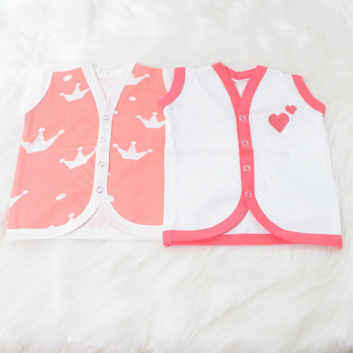 Crowns - Doodle Baby Vests (Set of 2) - Tinycubs - 