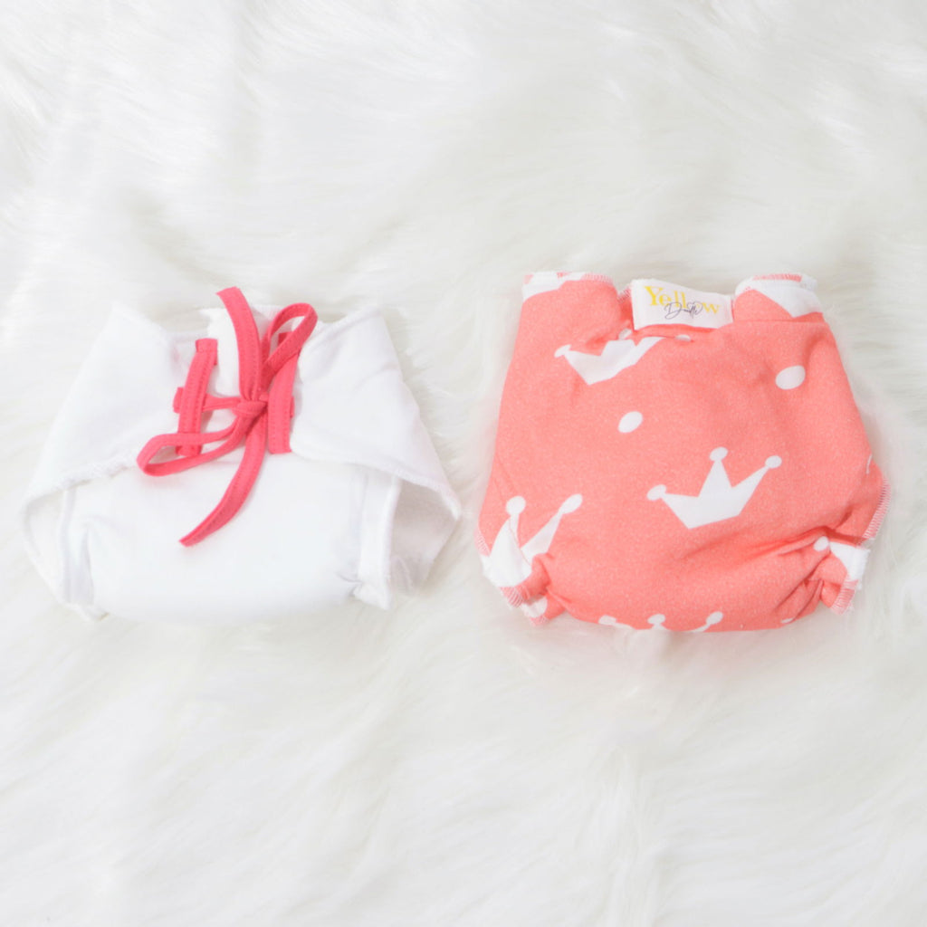 Crowns - Everyday Essentials Nappy & Vest (Set of 4) - Tinycubs - 