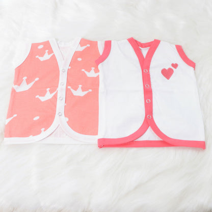 Crowns - Everyday Essentials Nappy & Vest (Set of 4) - Tinycubs - 