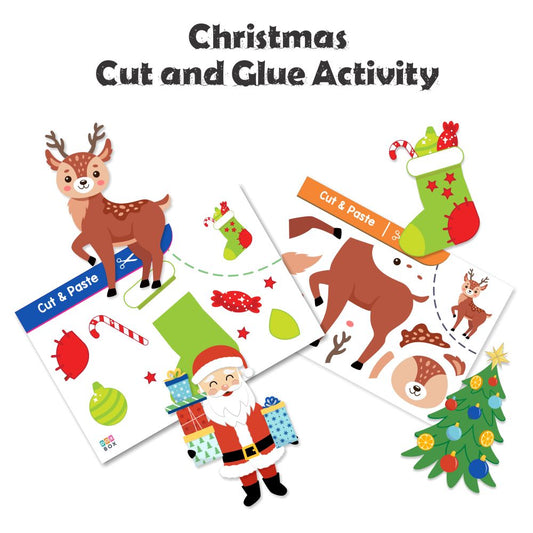 Cut & Glue Activity - Christmas - Tinycubs - 