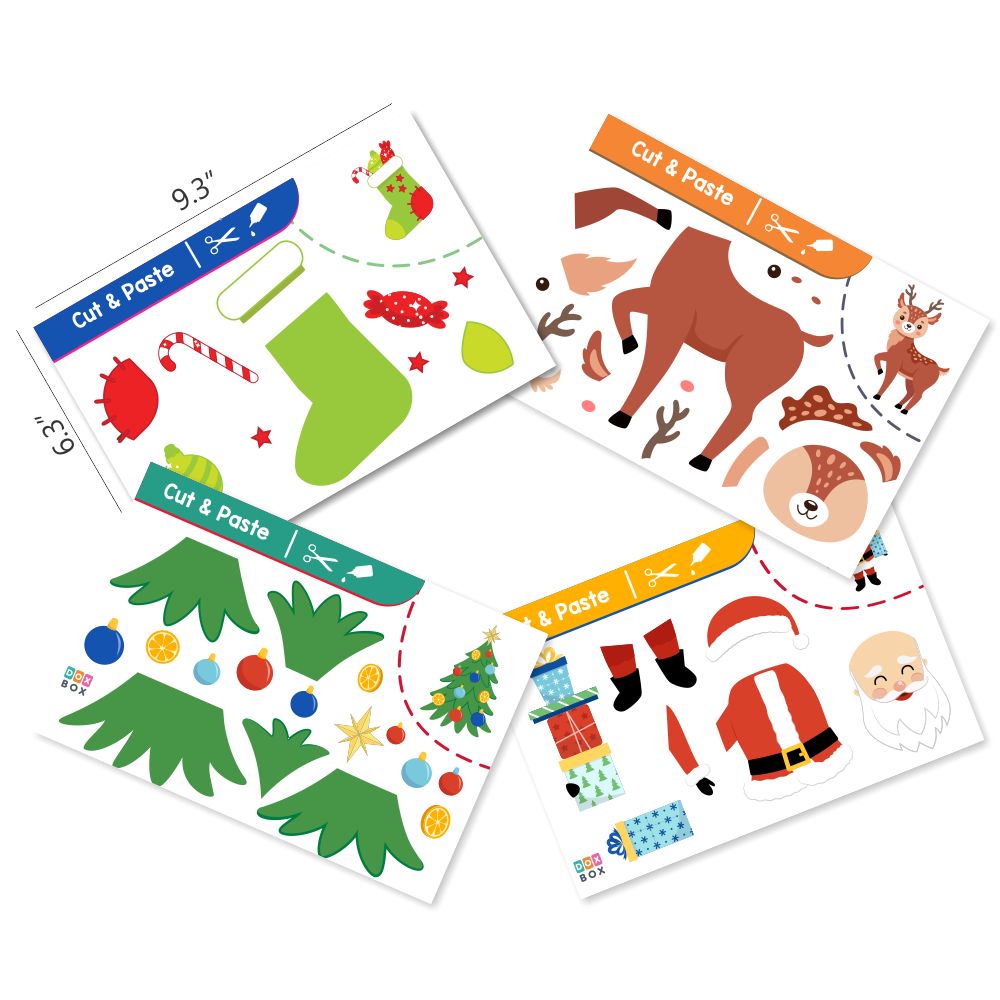 Cut & Glue Activity - Christmas - Tinycubs - 