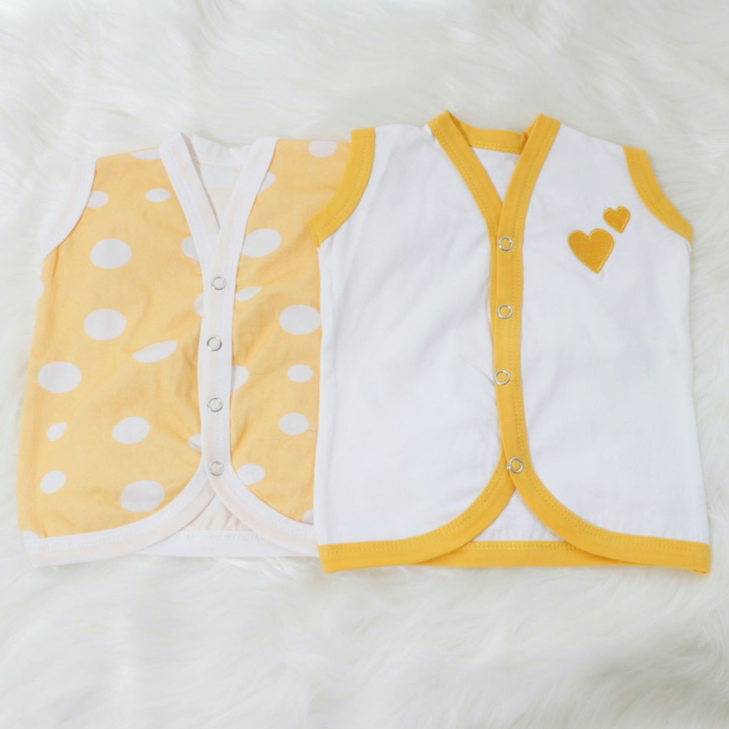 Cute Polka - Doodle Baby Vests (Set of 2) - Tinycubs - 