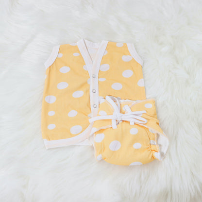 Cute Polka - Everyday Essentials Nappy & Vest (Set of 4) - Tinycubs - 