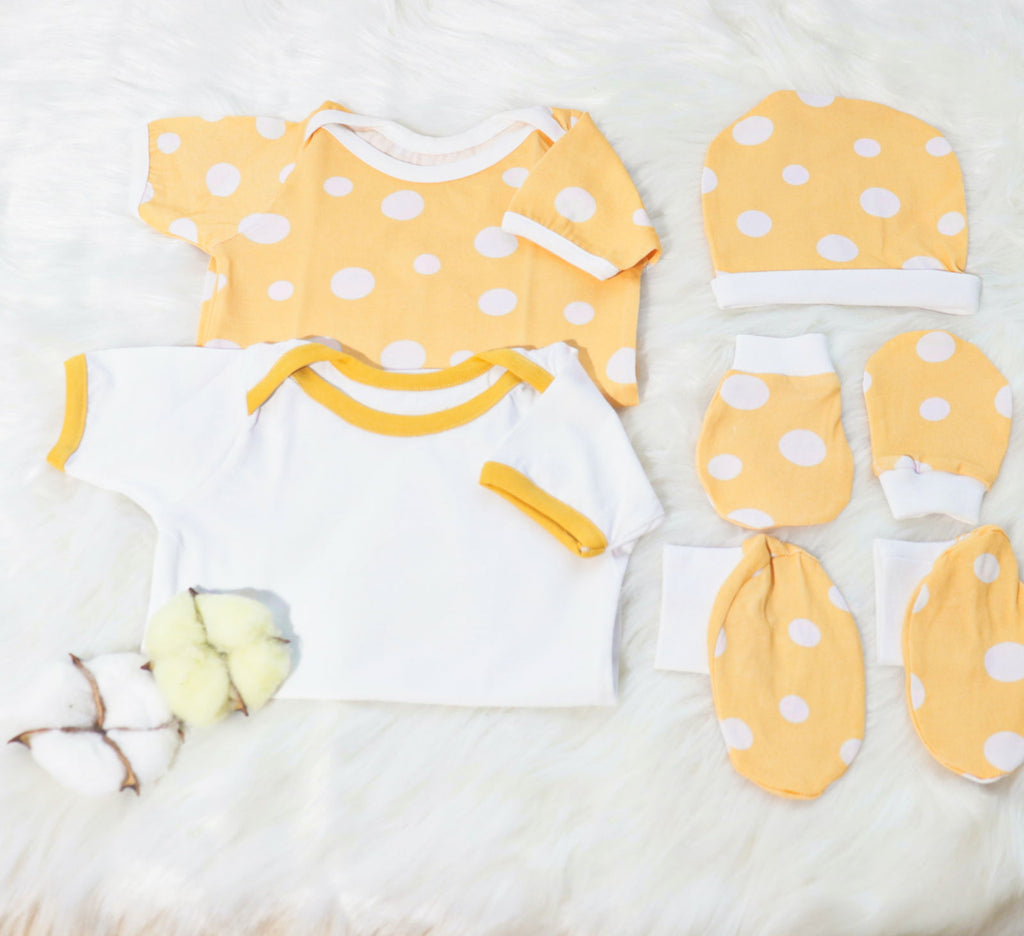 Cute Polka - Newborn Bodysuits Bundle - Tinycubs - 