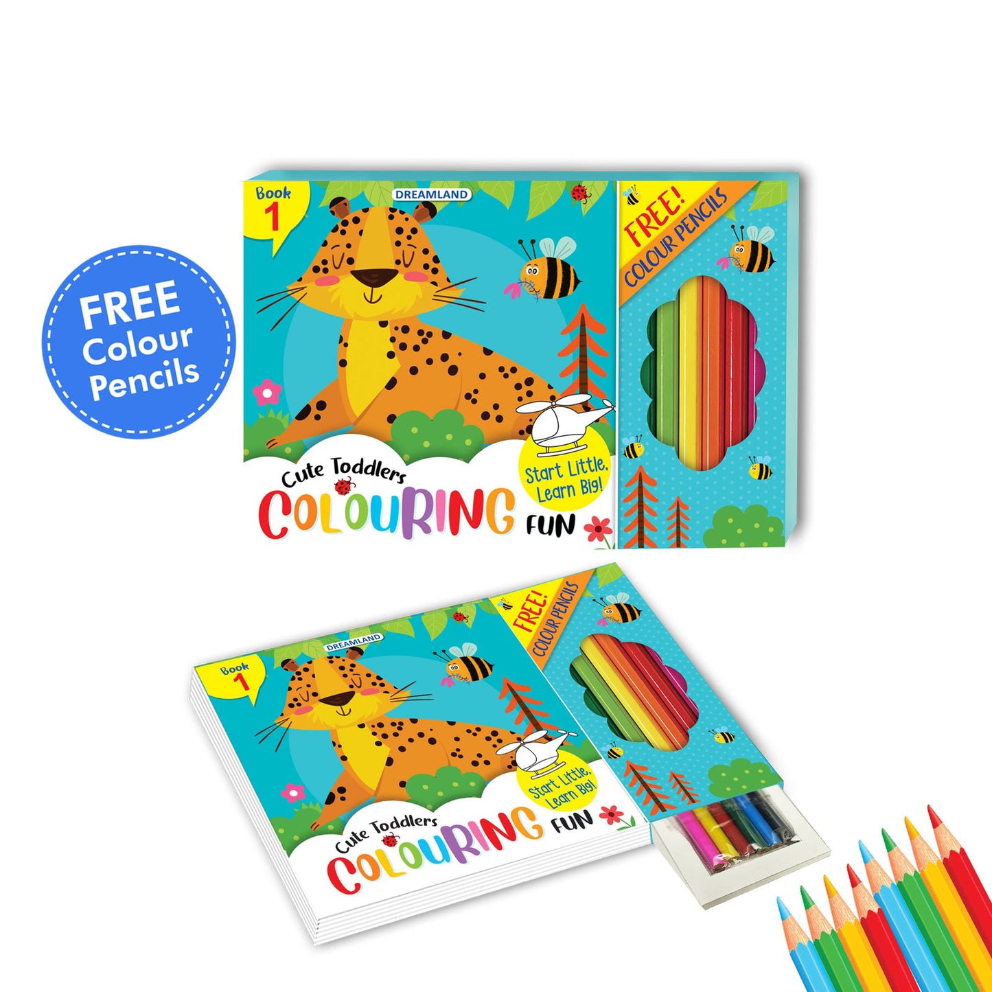 Cute Toddlers Colouring Fun Book - 1 - Tinycubs - 