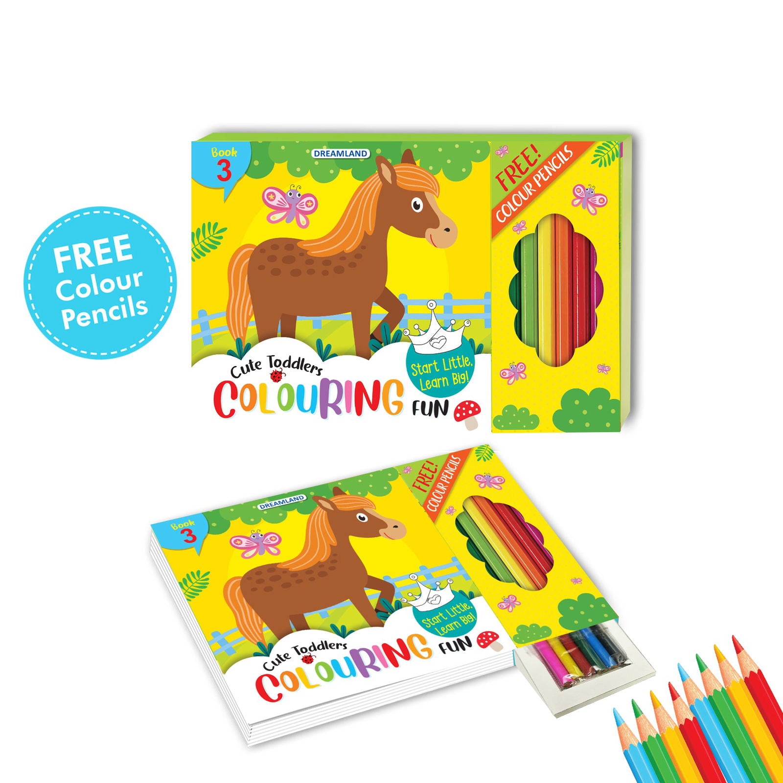 Cute Toddlers Colouring Fun Book - 3 - Tinycubs - 