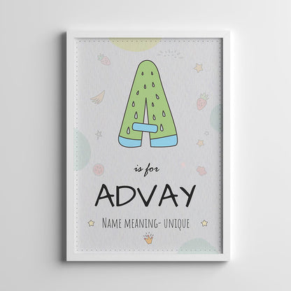 DOODLE'S ABC NAME FRAME - MINT - Tinycubs - 