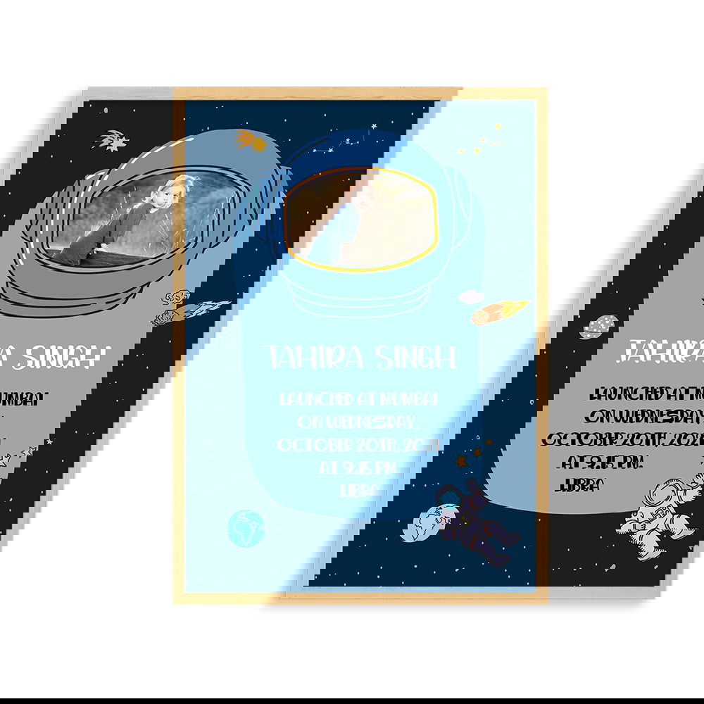 DOODLE'S BIRTH STATISTICS FRAME - CHILD OF THE UNIVERSE - Tinycubs - 