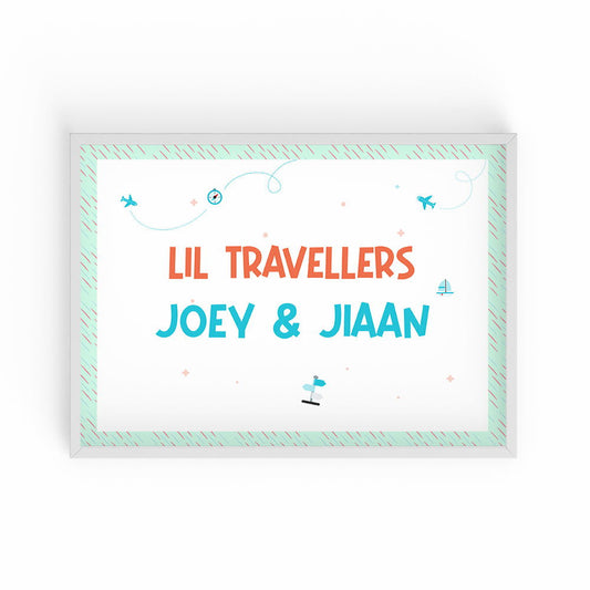DOODLE'S NAME FRAME - LIL TRAVELLERS (Style 2) - Tinycubs - 
