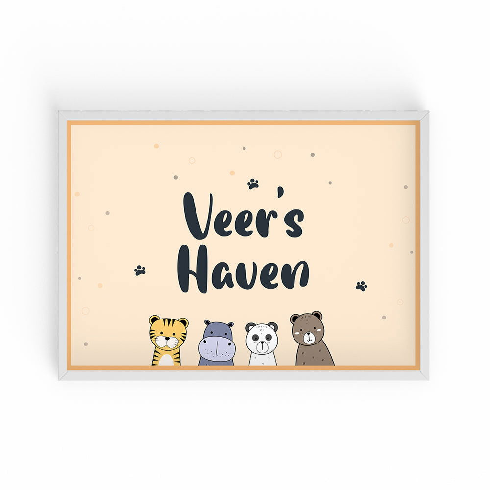 DOODLE'S NAME FRAME - MY HAVEN (Style 2) - Tinycubs - 