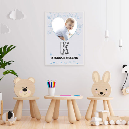 DOODLE'S PHOTO FRAME - BLUE HEARTS - Tinycubs - 
