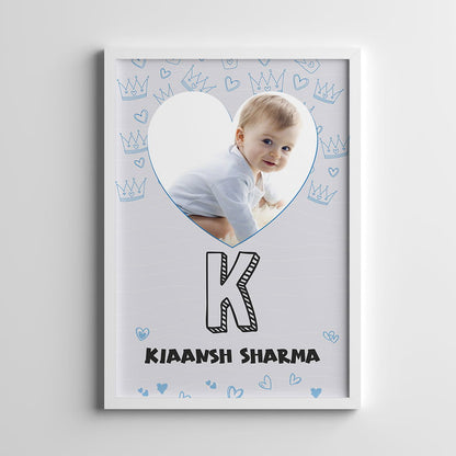 DOODLE'S PHOTO FRAME - BLUE HEARTS - Tinycubs - 
