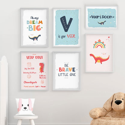 DOODLE'S WALL ART - DINO FRIEND (Set of 6) - Tinycubs - 