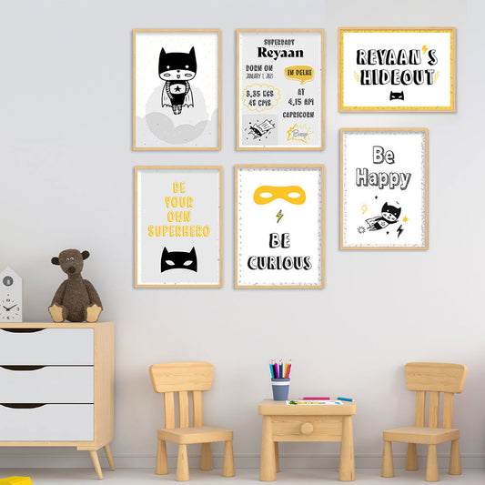 DOODLE'S WALL ART - SUPERBABY (Set of 6) - Tinycubs - 