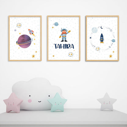 DOODLE'S WALL FRAMES - CHILD OF THE UNIVERSE (Set of 3) Style 1 - Tinycubs - 