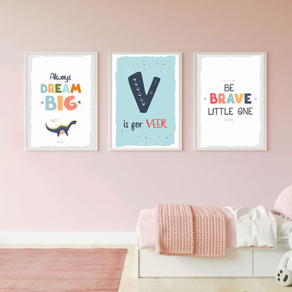 DOODLE'S WALL FRAMES - DINO FRIEND (Set of 3) Style 1 - Tinycubs - 