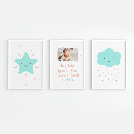 DOODLE'S WALL FRAMES - IN THE SKY (Set of 3) Style 1 - Tinycubs - 