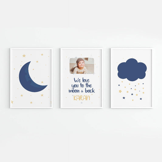 DOODLE'S WALL FRAMES - IN THE SKY (Set of 3) Style 2 - Tinycubs - 