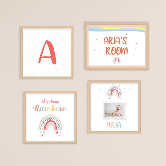 DOODLE'S WALL FRAMES - MAGICAL RAINBOWS (Set of 4) - Tinycubs - 