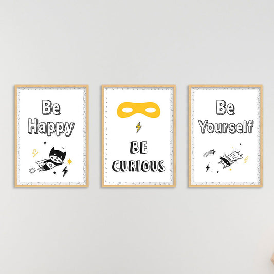 DOODLE'S WALL FRAMES - SUPERBABY (Set of 3) Style 1 - Tinycubs - 