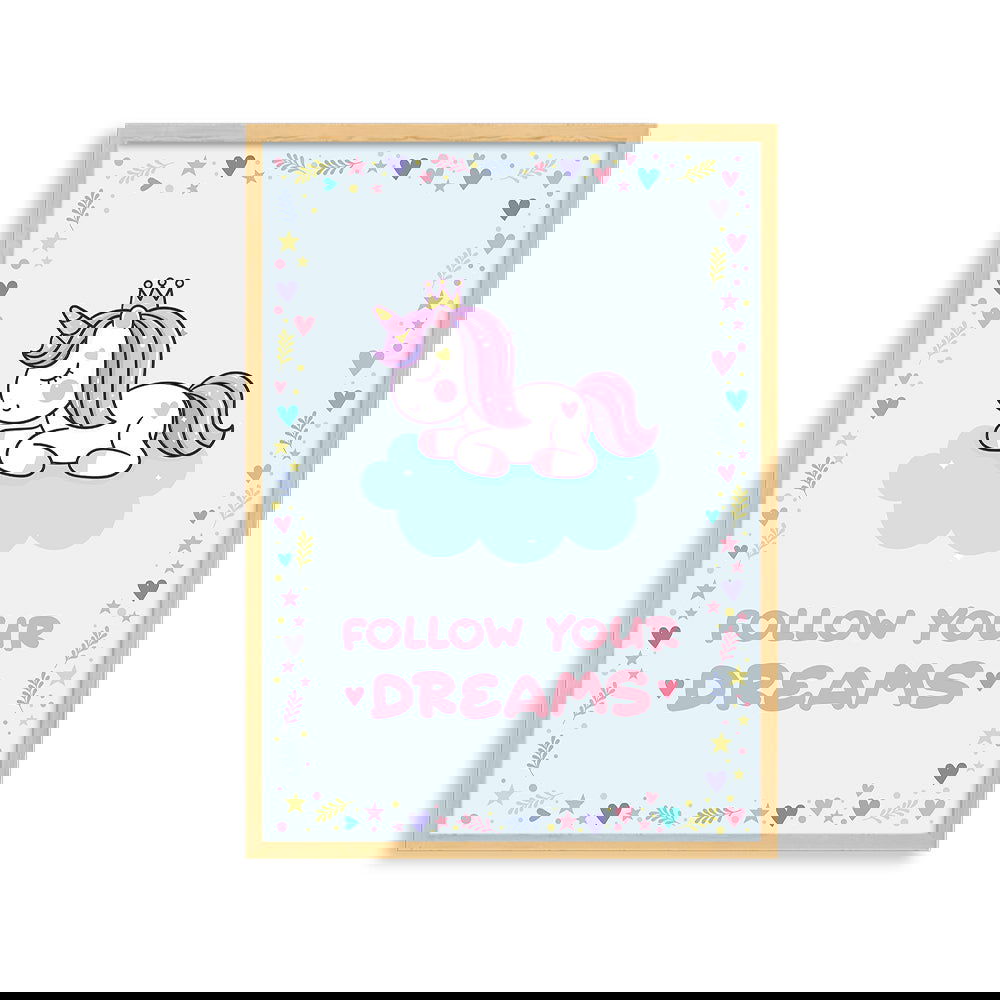 DOODLE'S WALL FRAMES - UNICORN DREAMS (Set of 3) Style 1 - Tinycubs - 