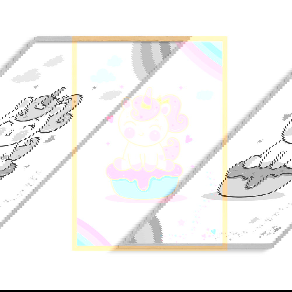 DOODLE'S WALL FRAMES - UNICORN DREAMS (Set of 3) Style 2 - Tinycubs - 