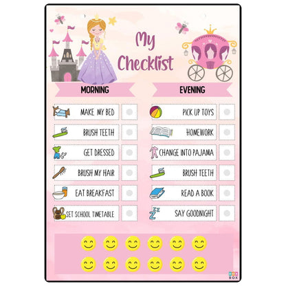 Daily Responsibility Chart - Princess - Tinycubs - 