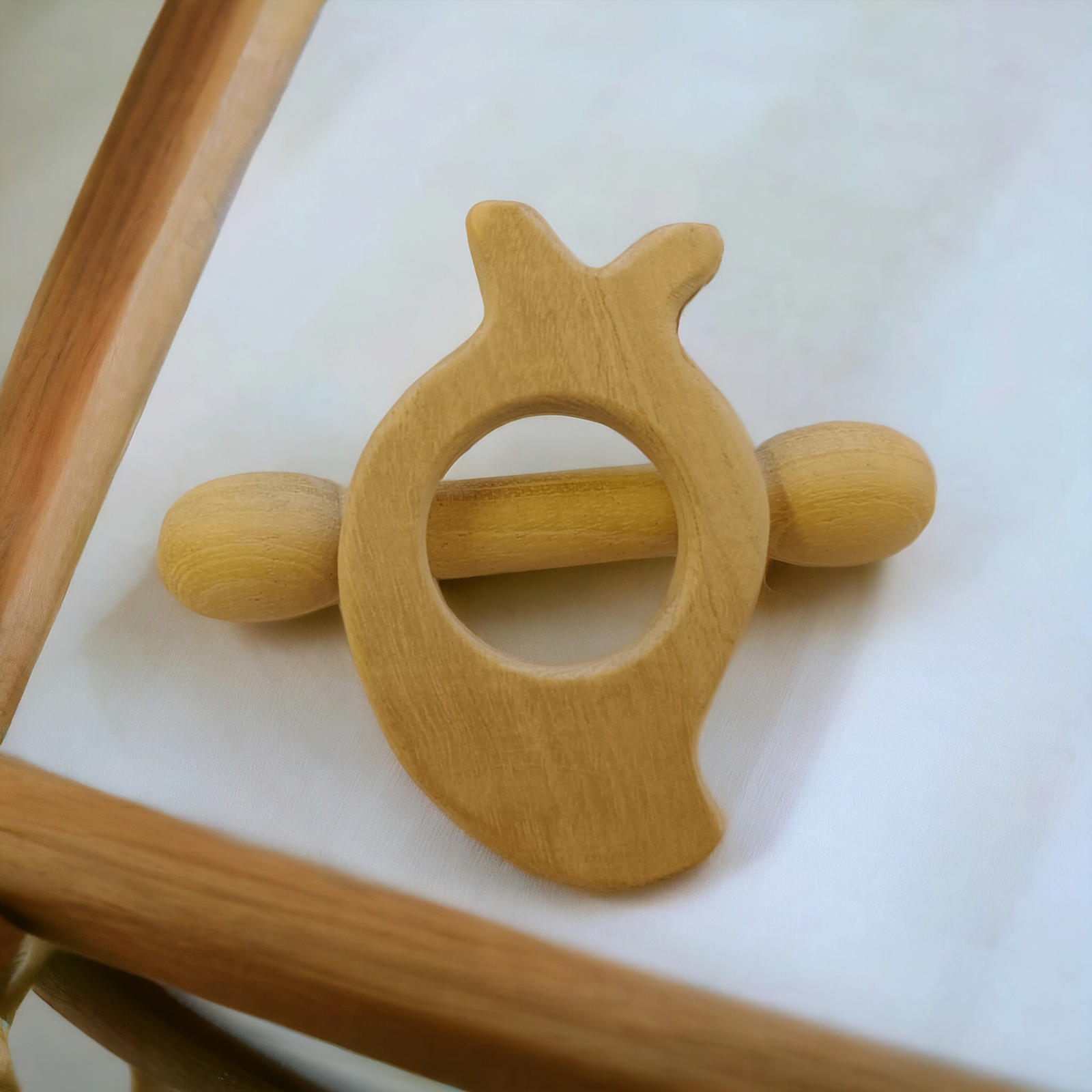 Delicious Teethers - Mango & Dumbbell Shapes - From Premium Neem Wood - Tinycubs - 