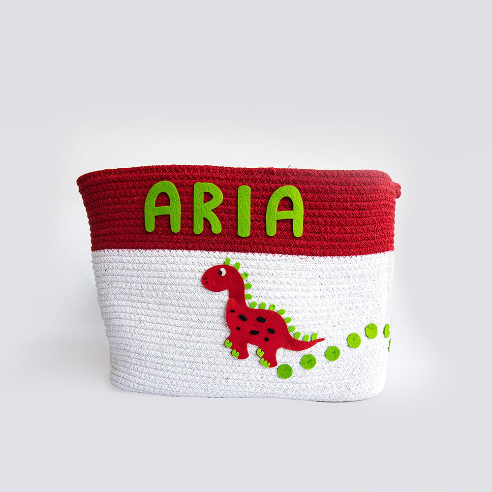 Dino Friend- Cotton Rope Basket - Tinycubs - 