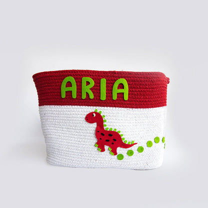 Dino Friend- Cotton Rope Basket - Tinycubs - 