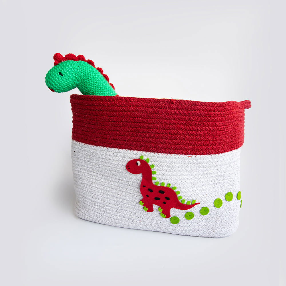 Dino Friend- Cotton Rope Basket - Tinycubs - 