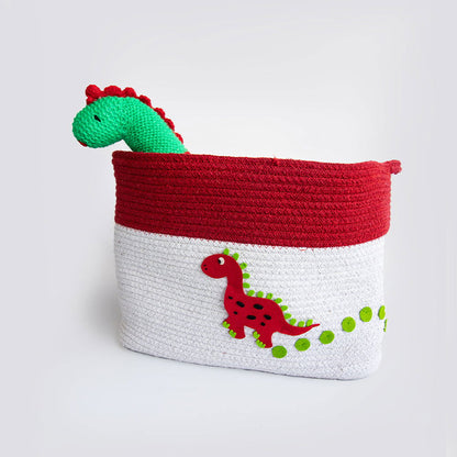 Dino Friend- Cotton Rope Basket - Tinycubs - 