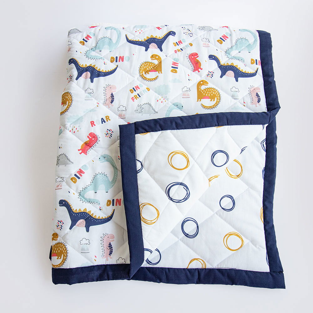 Dino Friend- Organic Cot Bedding Gift Set - Tinycubs - 