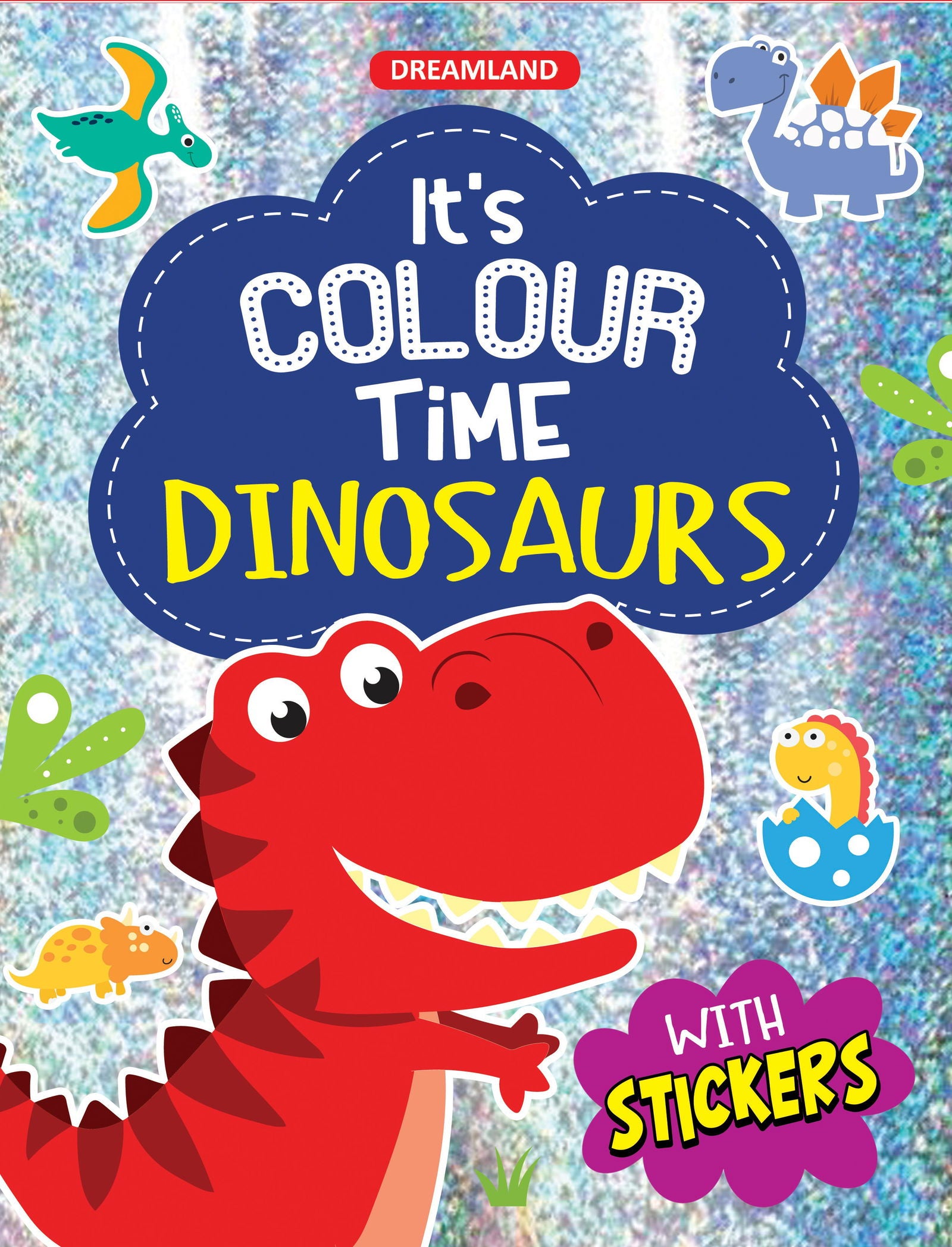 Dinosaurs- It's Colour time with Stickers - Tinycubs - 