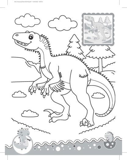 Dinosaurs- It's Colour time with Stickers - Tinycubs - 