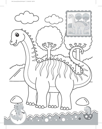 Dinosaurs- It's Colour time with Stickers - Tinycubs - 