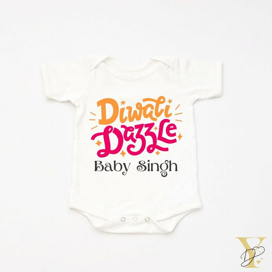 Diwali Dazzle Personalised Bodysuit - Tinycubs - 