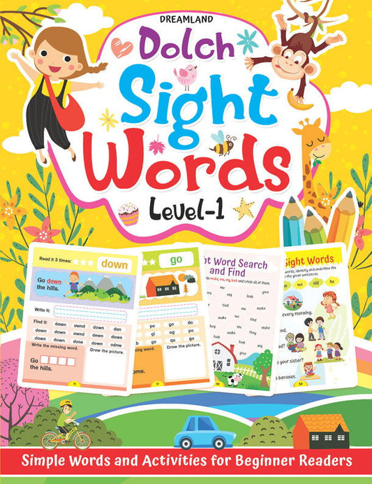 Dolch Sight Words Level 1- Simple Words and Activities for Beginner Readers - Tinycubs - 