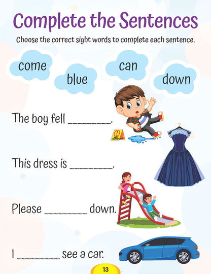 Dolch Sight Words Level 1- Simple Words and Activities for Beginner Readers - Tinycubs - 