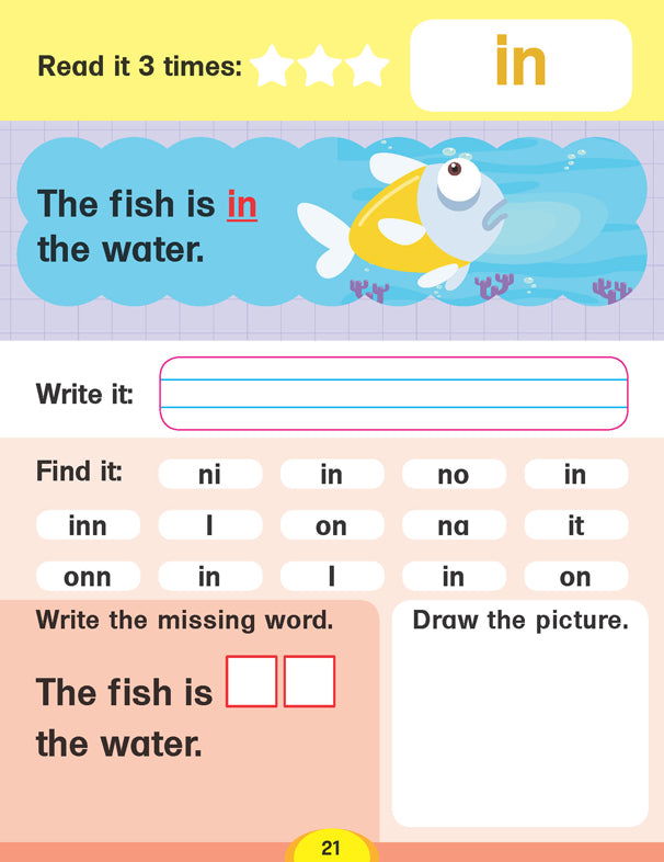 Dolch Sight Words Level 1- Simple Words and Activities for Beginner Readers - Tinycubs - 
