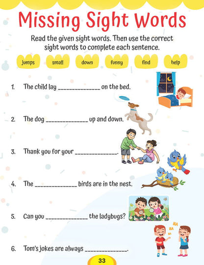Dolch Sight Words Level 1- Simple Words and Activities for Beginner Readers - Tinycubs - 